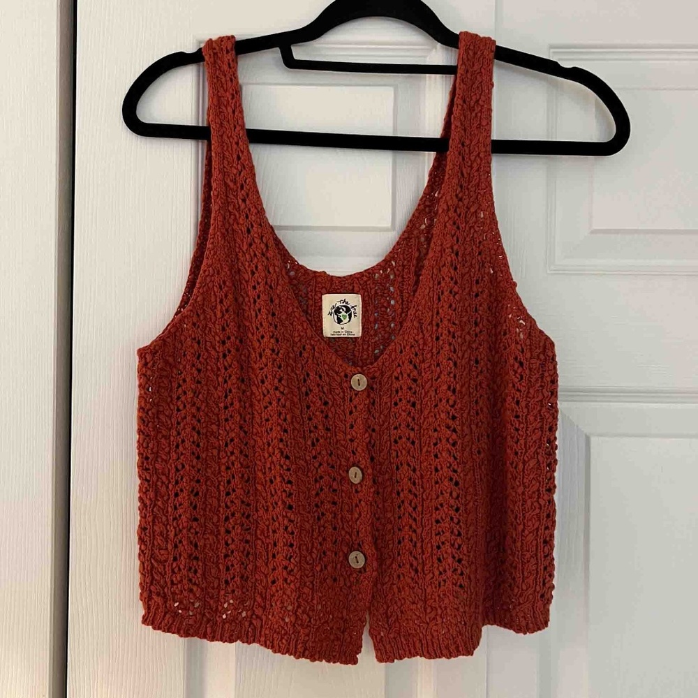 We The Free Rust Knit Tank Top